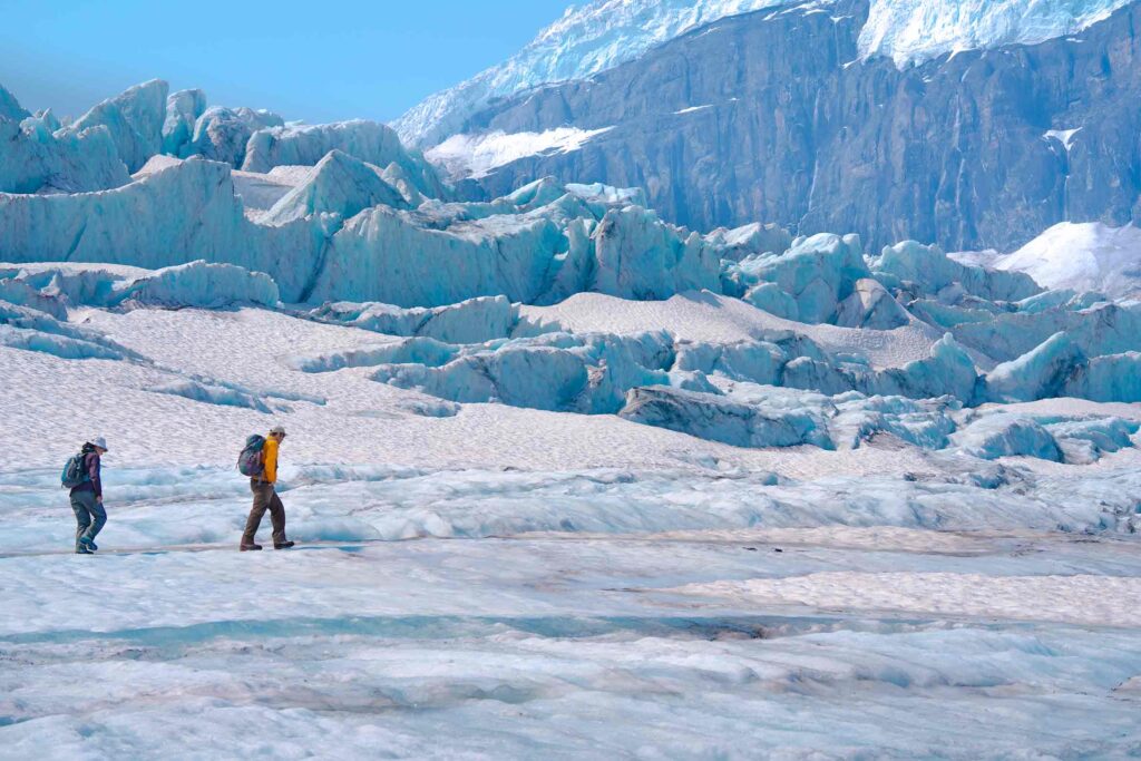 glacier ice walk in jasper national park